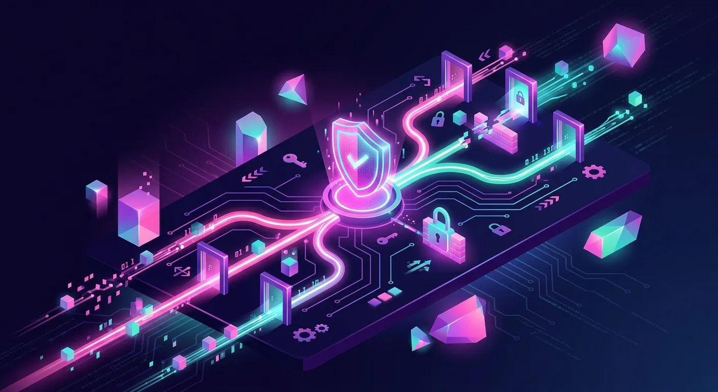 Ilustrasi sistem pengalihan link alternatif katsu5 terenkripsi